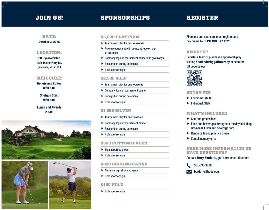 Blue And Grey Golf Tournament Details, Register by Sept 27th 2025